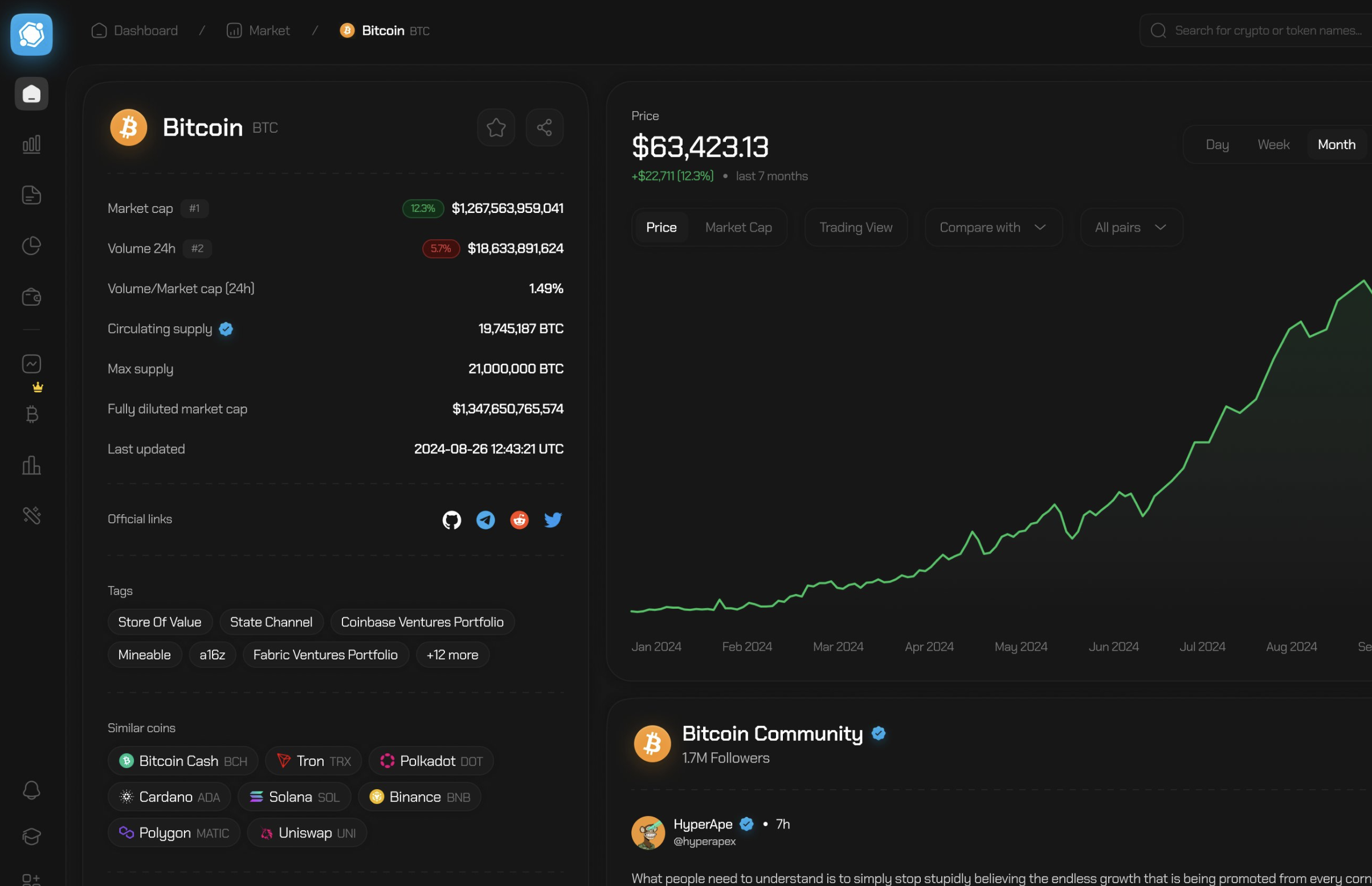 Crypto Dashboard