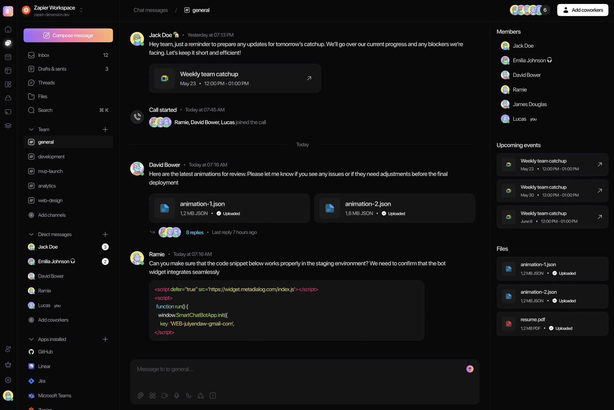 Messages Dashboard